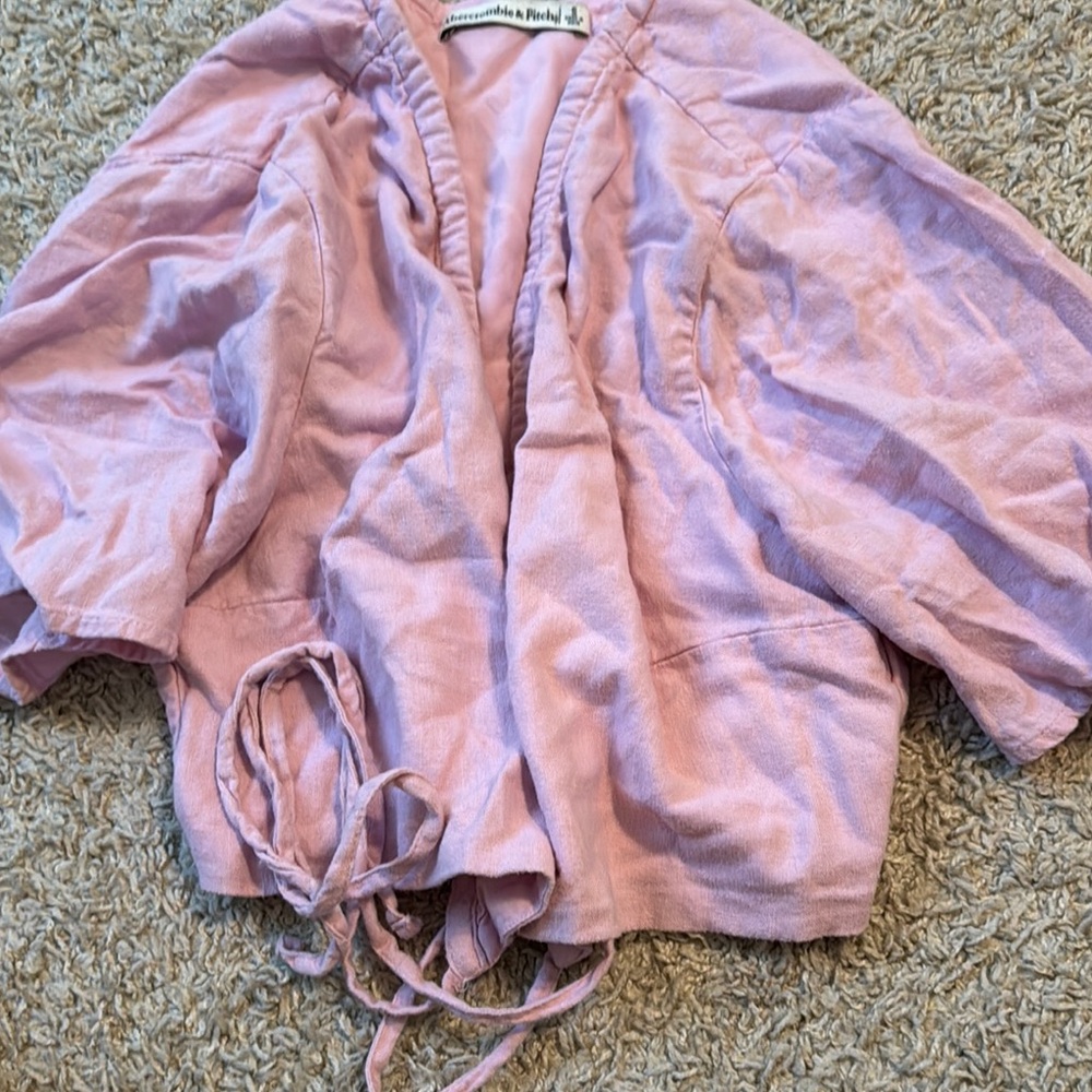 Pink Wrap Cardigan